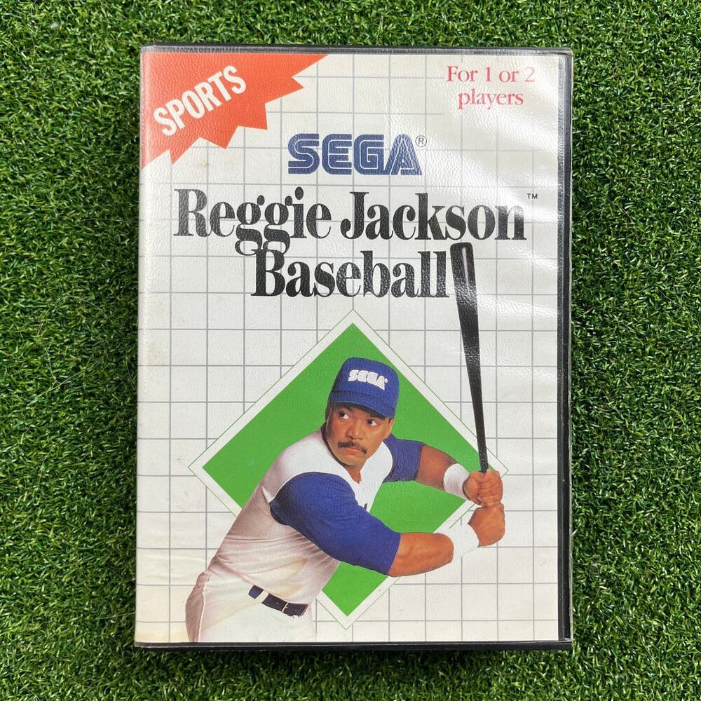 Reggie Jackson Baseball Sega Master System Rare Retro Game Sports